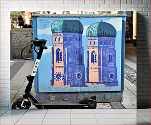 Πίνακας, Street Art with E-Scooter Street Art με E-Scooter