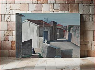 Πίνακας, Street in cagnes, 1920 - 1923, Carl Wargh