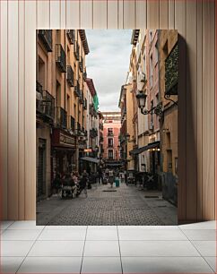 Πίνακας, Street Scene in a European City Σκηνή δρόμου σε μια ευρωπαϊκή πόλη