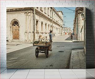 Πίνακας, Street Vendor in an Old City Πλανόδιος πωλητής σε μια παλιά πόλη