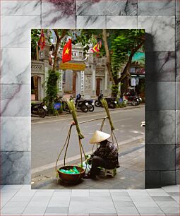 Πίνακας, Street Vendor in Southeast Asia Πλανόδιος πωλητής στη Νοτιοανατολική Ασία