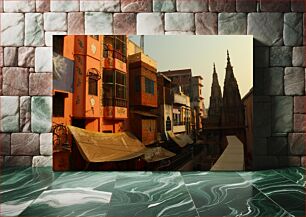 Πίνακας, Street View with Colorful Buildings Street View με πολύχρωμα κτίρια