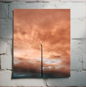 Πίνακας, Streetlight Against Dramatic Sky Φως του δρόμου ενάντια στον δραματικό ουρανό