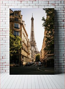 Πίνακας, Streets of Paris with Eiffel Tower Δρόμοι του Παρισιού με τον Πύργο του Άιφελ