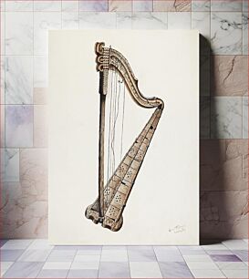 Πίνακας, Stringed Harp (ca.1939) by Grace Thomas
