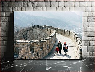 Πίνακας, Strolling on the Great Wall Βόλτα στο Σινικό Τείχος
