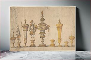 Πίνακας, Studies for Decorative Arts Objects by Anonymous, German, 17th century