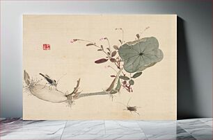 Πίνακας, Studies from Nature: Plants, Fish, and Birds (Lotus Tuber with Insects) during first half 19th century by Urakami Shunkin
