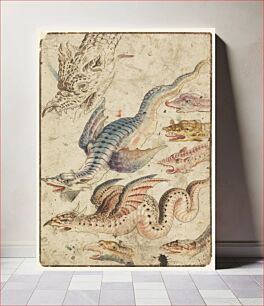 Πίνακας, Studies of a dragon