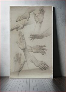 Πίνακας, Studies of Hands, Edwin Howland Blashfield