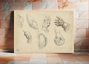 Πίνακας, Studies of hands