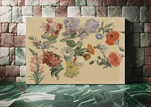 Πίνακας, Studies of Summer Flowers (ca. 1848) by Jacques–Laurent Agasse