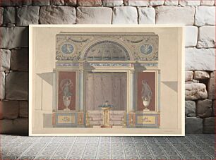 Πίνακας, Study for an Arched Alcove with a Canapé by Anonymous, French, 19th century