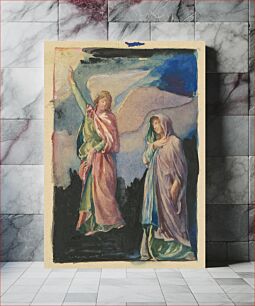 Πίνακας, Study for "Faith" and "Hope" (ca. 1890) by John La Farge