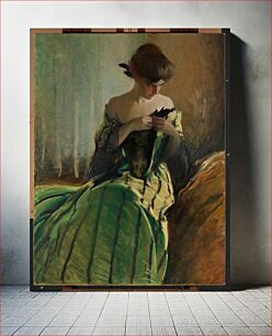 Πίνακας, Study in Black and Green by John White Alexander