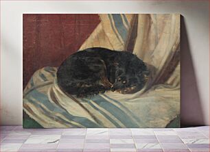 Πίνακας, Study of a dog lying down by Friedrich Carl von Scheidlin