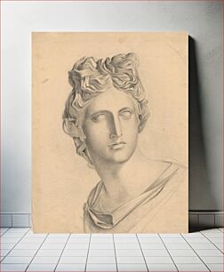 Πίνακας, Study of an antique female head based on a plaster model by László Mednyánszky