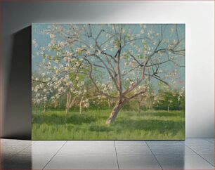 Πίνακας, Study of blooming trees in an orchard by László Mednyánszky