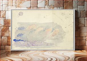 Πίνακας, Study of clouds, Rome, Italy, Francis Augustus Lathrop