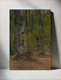 Πίνακας, Study of forest interior by László Mednyánszky