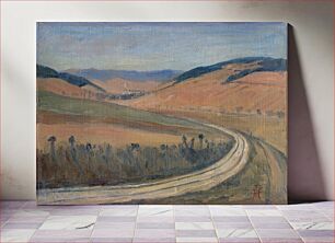 Πίνακας, Study of spiš landscape by Jozef Hanula