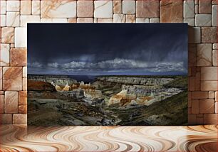 Πίνακας, Stunning Canyon Under Dark Clouds Εκπληκτικό φαράγγι κάτω από σκοτεινά σύννεφα