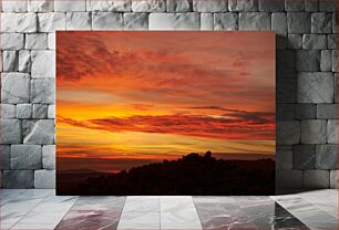 Πίνακας, Stunning Sunset Over the Hills Εκπληκτικό ηλιοβασίλεμα πάνω από τους λόφους
