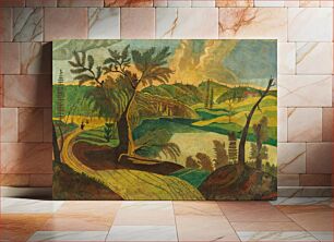 Πίνακας, Stylized Landscape, second half 19th century