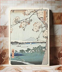 Πίνακας, Suijin Shrine and Massaki on the Sumida River by Utagawa Hiroshige