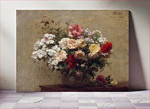 Πίνακας, Summer Flowers (1880) in high resolution by Henri Fantin–Latour