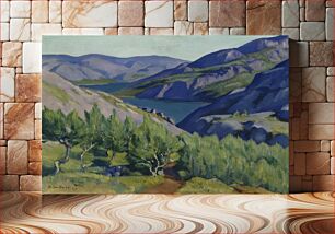 Πίνακας, Summer landscape from liinakhamari, 1934, Anton Lindforss