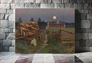 Πίνακας, Summer night moon, 1889, Eero Järnefelt