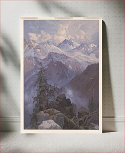 Πίνακας, Summit of the Sierras, Nevada / T. Moran ; Prang's American Chromo