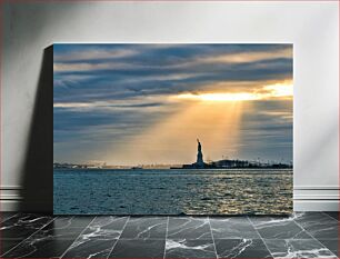 Πίνακας, Sun Rays Over Statue of Liberty Ακτίνες Ήλιου Πάνω από το Άγαλμα της Ελευθερίας