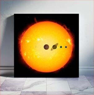 Πίνακας, Sun With Planets (2020) illustrated by NASA