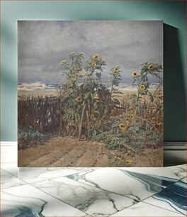 Πίνακας, Sunflowers on a Beach by Thorvald Niss