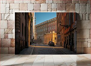 Πίνακας, Sunlit City Street Οδός ηλιόλουστης πόλης