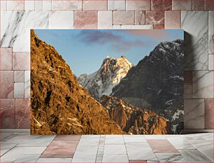 Πίνακας, Sunlit Mountain Peaks Ηλιοφωτισμένες βουνοκορφές