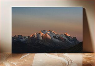 Πίνακας, Sunlit Mountain Range at Dusk Ηλιόλουστη οροσειρά στο σούρουπο