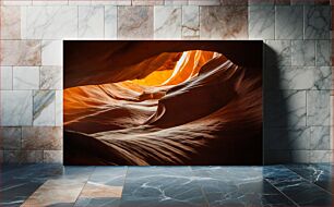 Πίνακας, Sunlit Sandstone Canyon Ηλιόλουστο φαράγγι ψαμμίτη