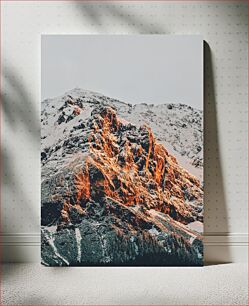 Πίνακας, Sunlit Snowy Mountain Ηλιοφώτιστο Χιονισμένο Βουνό