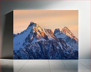 Πίνακας, Sunlit Snowy Mountains Ηλιόλουστα Χιονισμένα Βουνά