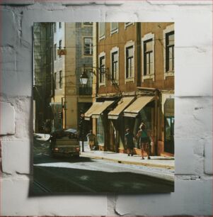 Πίνακας, Sunlit Street Scene Ηλιόλουστη σκηνή του δρόμου