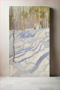 Πίνακας, Sunlit winter lanscape, 1911, by Pekka Halonen