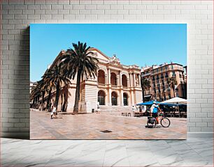 Πίνακας, Sunny Day in the City Square Ηλιόλουστη μέρα στην πλατεία της πόλης