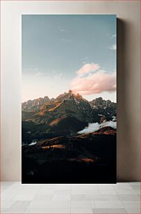 Πίνακας, Sunrise over Mountain Range Ανατολή ηλίου πάνω από την οροσειρά