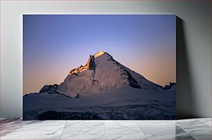 Πίνακας, Sunrise Over Snowy Mountain Ανατολή ηλίου πάνω από το χιονισμένο βουνό