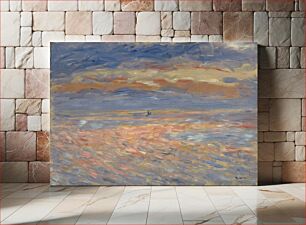 Πίνακας, Sunset (1879 or 1881) by Pierre-Auguste Renoir