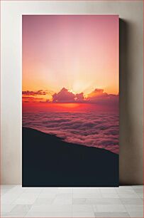 Πίνακας, Sunset Above the Clouds Ηλιοβασίλεμα πάνω από τα σύννεφα