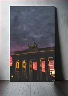 Πίνακας, Sunset at Brandenburg Gate Ηλιοβασίλεμα στην Πύλη του Βρανδεμβούργου